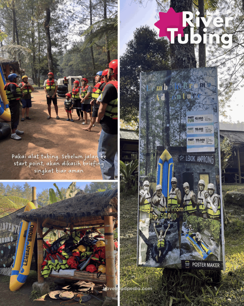 RIVER TUBING DAN CAMPING DI LEMBAH BROMO