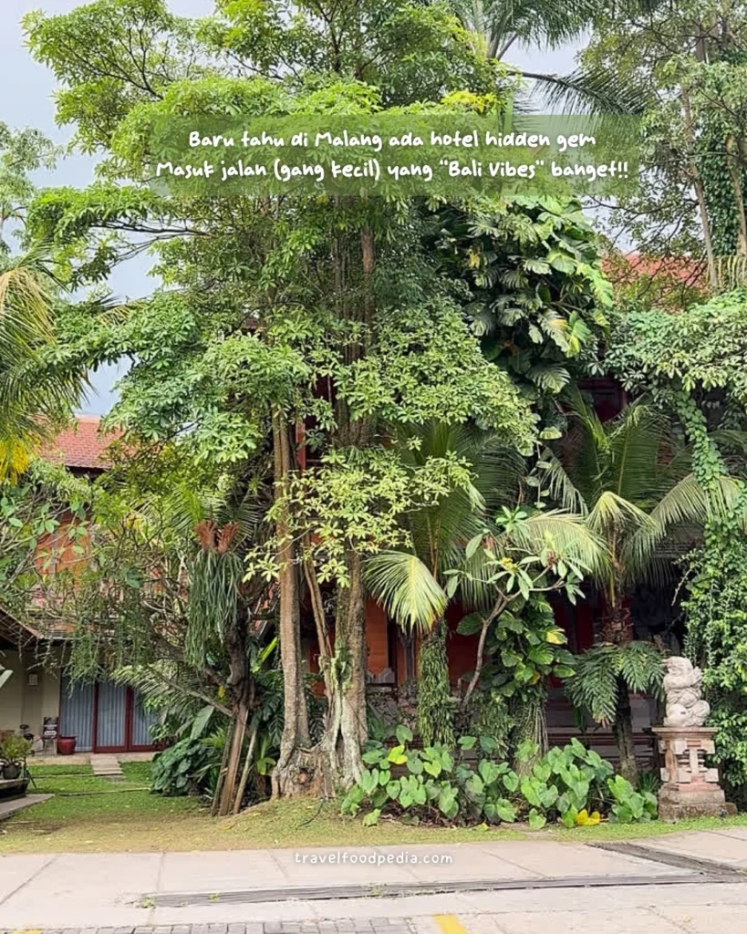 TAMPAK DEPAN HOTEL UBUD COTTAGES MALANG