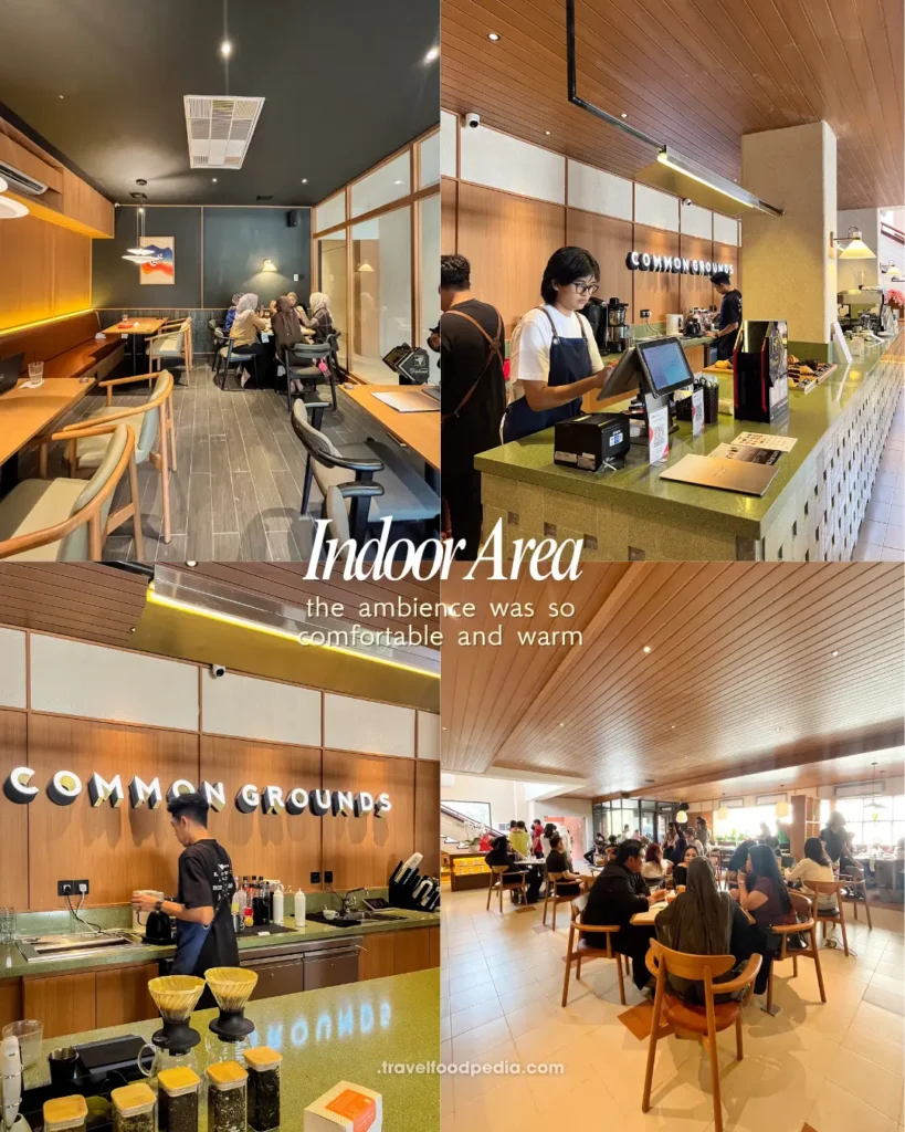 Indoor area dan counter Common Grounds Central Surabaya
