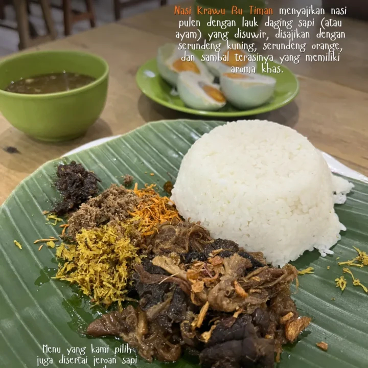 ORDER NASI KRAWU BU TIMAN GRESIK